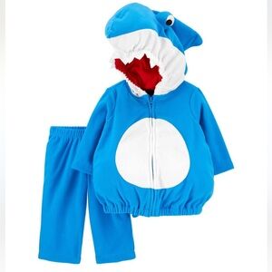 NEW 12 Months Carters Baby Boys or Baby Girls Shark Costume NWT